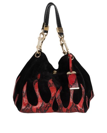 Flames Hobo Bag, front view